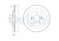 Bromsskiva BG4688C Delphi