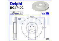 Bromsskiva BG4710C Delphi