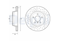 Bromsskiva BG4714C Delphi