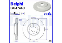 Bromsskiva BG4744C Delphi