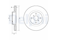Bromsskiva BG4762C Delphi