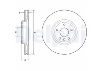 Bromsskiva BG4765C Delphi
