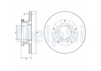 Bromsskiva BG4784C Delphi