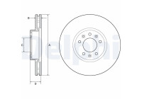 Bromsskiva BG4805C Delphi