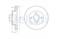 Bromsskiva BG4810C Delphi