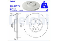 Bromsskiva BG4817C Delphi