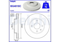 Bromsskiva BG4818C Delphi