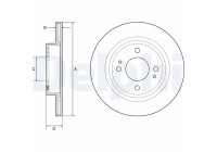 Bromsskiva BG4830C Delphi