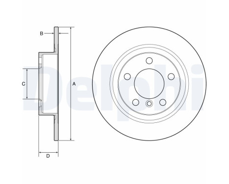 Bromsskiva BG4916C Delphi