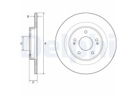 Bromsskiva BG4924C Delphi