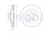Bromsskiva BG4927C Delphi