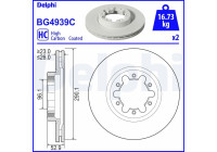 Bromsskiva BG4939C Delphi
