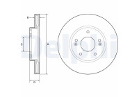 Bromsskiva BG4955C Delphi