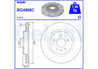Bromsskiva BG4968C Delphi