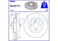 Bromsskiva BG4971C Delphi