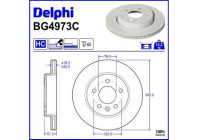 Bromsskiva BG4973C Delphi