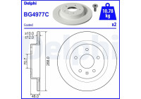 Bromsskiva BG4977C Delphi