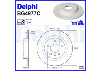 Bromsskiva BG4977C Delphi