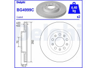 Bromsskiva BG4999C Delphi