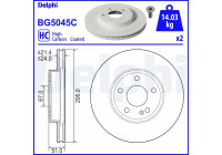 Bromsskiva BG5045C Delphi