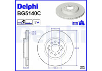 Bromsskiva BG5140C Delphi