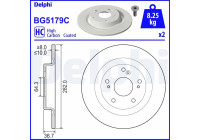 Bromsskiva BG5179C Delphi