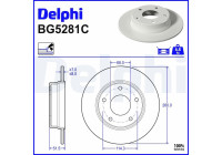 Bromsskiva BG5281C Delphi