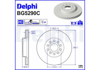 Bromsskiva BG5290C Delphi