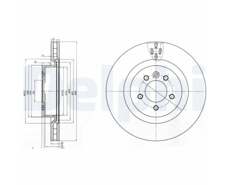 Bromsskiva BG9007C Delphi