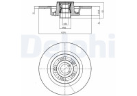 Bromsskiva BG9026RSC Delphi