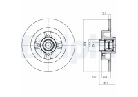 Bromsskiva BG9032RS Delphi