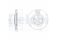 Bromsskiva BG9072C Delphi