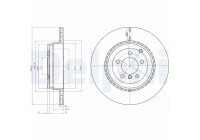 Bromsskiva BG9080C Delphi
