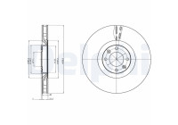 Bromsskiva BG9107C Delphi