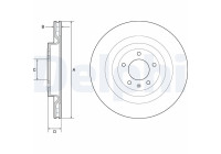 Bromsskiva BG9126C Delphi