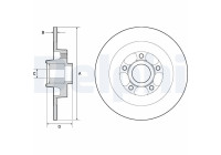 Bromsskiva BG9138RS Delphi
