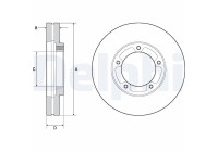 Bromsskiva BG9139 Delphi
