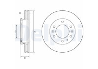 Bromsskiva BG9140C Delphi