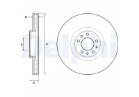 Bromsskiva BG9151C Delphi