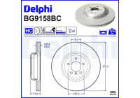 Bromsskiva BG9158BC Delphi