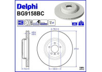 Bromsskiva BG9158BC Delphi