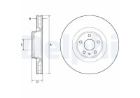 Bromsskiva BG9172C Delphi