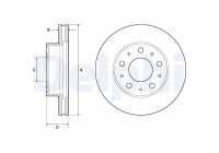 Bromsskiva BG9180C Delphi