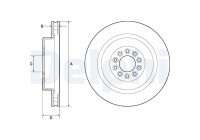 Bromsskiva BG9182C Delphi