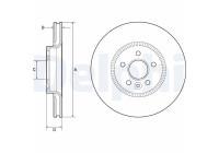 Bromsskiva BG9184C Delphi