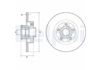 Bromsskiva BG9190RSC Delphi