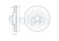 Bromsskiva BG9192C Delphi
