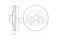 Bromsskiva BG9195C Delphi