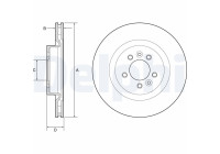 Bromsskiva BG9204C Delphi