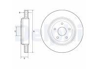 Bromsskiva BG9214C Delphi